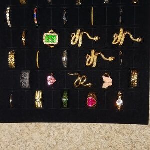 Batch of Size 7 Rings. NWT. Available in yellow gold & silver colors. Egyptian.